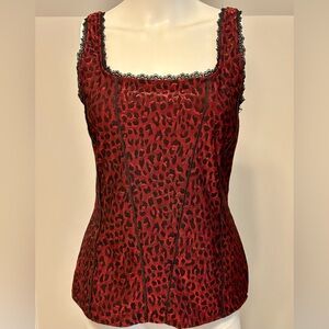 White House Black Market Corset  Whimsigoth top